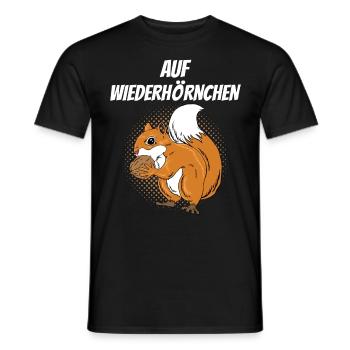 Auf Wiederhörnchen - Männer T-Shirt - Schwarz - Vorne - AI Model Male 178 light (178cm)