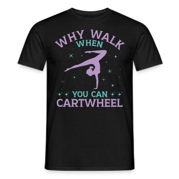 Pourquoi marcher quand vous pouvez rouler - T-shirt homme - noir - Devant - AI Model Male 178 light (178cm)
