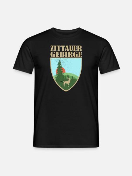 Zittauer Gebirge - Männer T-Shirt - Schwarz