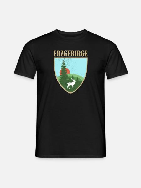 Erzgebirge - Männer T-Shirt - Schwarz