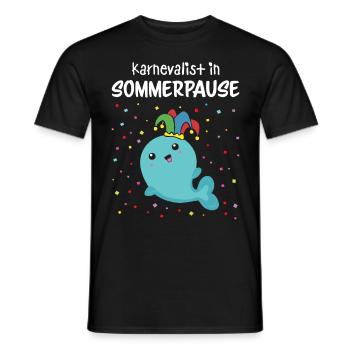 Karneval Konfetti Karnevalist Sommerferien Sommer - Männer T-Shirt - Schwarz - Vorne - AI Model Male 178 light (178cm)