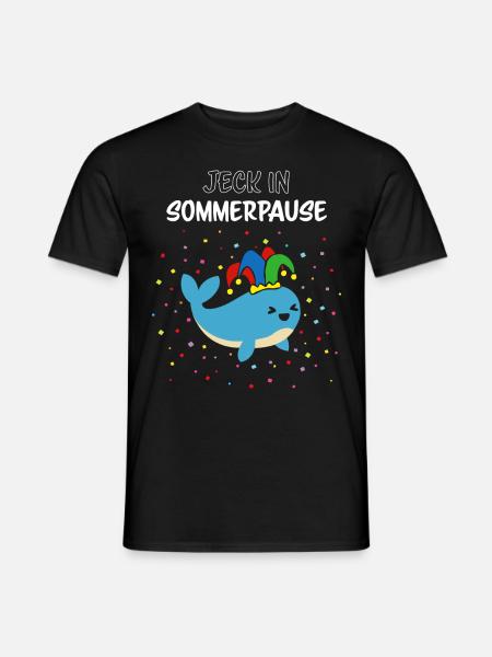 Karneval Konfetti Fasnacht Sommerferien Jecken - Männer T-Shirt - Schwarz