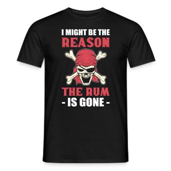 I Might Be The Reason The Rum Is Gone Pirates - Männer T-Shirt - Schwarz - Vorne - AI Model Male 178 light (178cm)