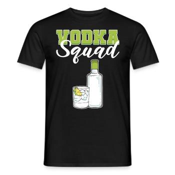 The Vod Squad Vodka Wodka - Männer T-Shirt - Schwarz - Vorne - AI Model Male 178 light (178cm)