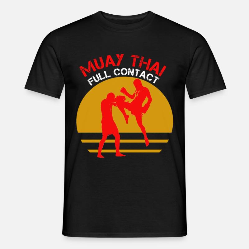 Muay Thai - Männer T-Shirt - Schwarz