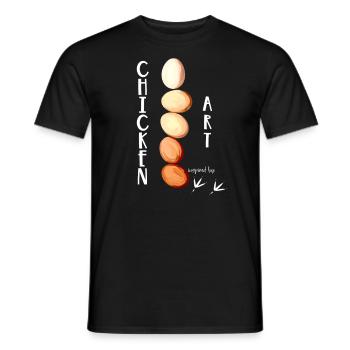 Chicken Art Chicken Holder Gift - Men's T-Shirt - black - Front - AI Model Male 178 light (178cm)