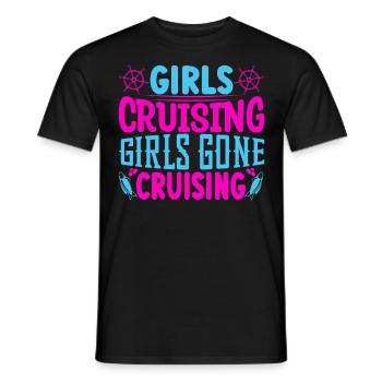 Femmes en vacances en croisière - T-shirt homme - noir - Devant - AI Model Male 178 light (178cm)