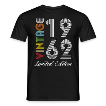 Vintage 1962 Vintage Geburtstag Retro Vintage - Männer T-Shirt - Schwarz - Vorne - AI Model Male 178 light (178cm)