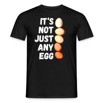 Chicken love chickens in the garden - Men's T-Shirt - black - Front - AI Model Male 178 light (178cm)