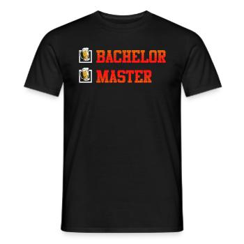 Baccalauréat complété Master - T-shirt homme - noir - Devant - AI Model Male 178 light (178cm)