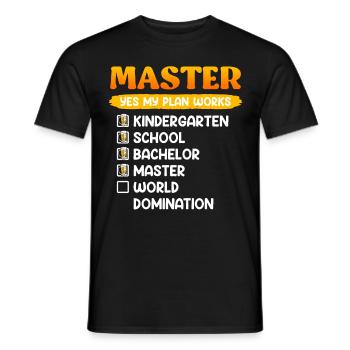 Kindergarten School Bachelor Master Degree - Men's T-Shirt - black - Front - AI Model Male 178 light (178cm)