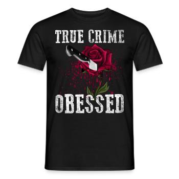 True Crime obsédé - T-shirt homme - noir - Devant - AI Model Male 178 light (178cm)