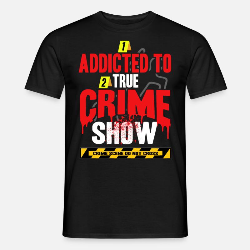 True Crime Obsessed - Männer T-Shirt - Schwarz