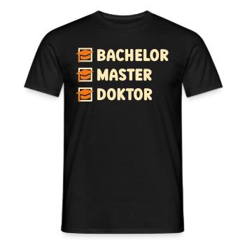 Licence Master Doctorat - T-shirt homme - noir - Devant - AI Model Male 178 light (178cm)