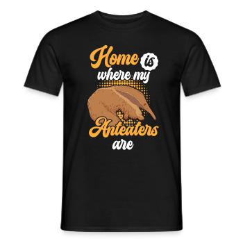 Le fourmilier est ma maison Ours mangeur de fourmis - T-shirt homme - noir - Devant - AI Model Male 178 light (178cm)