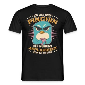 Sarkasmus für Langschläfer - Männer T-Shirt - Schwarz - Vorne - AI Model Male 178 light (178cm)