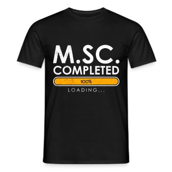 Chargement du Master complet Master of Science - T-shirt homme - noir - Devant - AI Model Male 178 light (178cm)