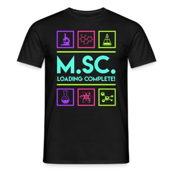 Master enfin terminé Master of Science - T-shirt homme - noir - Devant - AI Model Male 178 light (178cm)