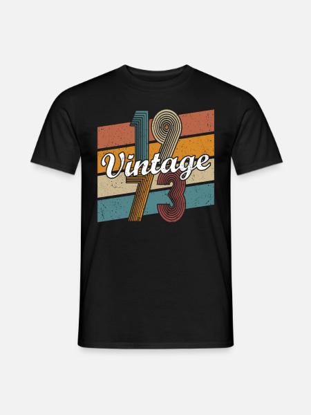 50. Geburtstag Jahrgang 1973 Vintage 1973 - Männer T-Shirt - Schwarz