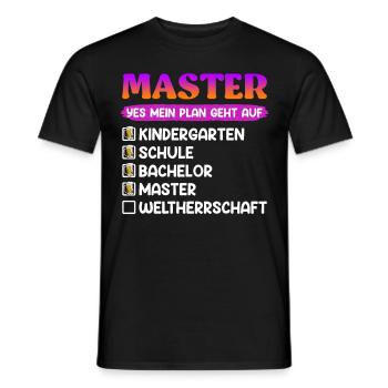 Kindergarten School Bachelor Master Degree - Men's T-Shirt - black - Front - AI Model Male 178 light (178cm)