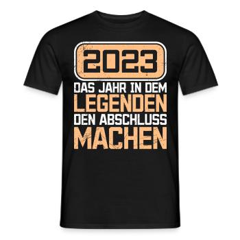 Legends Graduate 2023 Master - T-shirt homme - noir - Devant - AI Model Male 178 light (178cm)