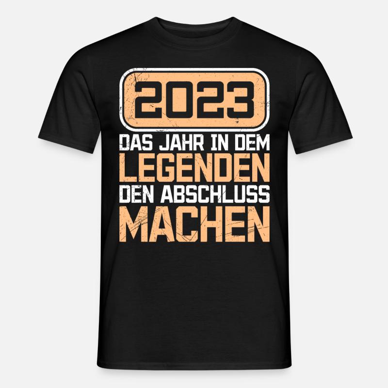 Legenden machen Abschluss 2023 Master Abschluss - Männer T-Shirt - Schwarz