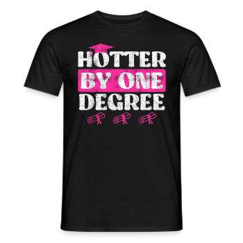 A hot Bachelor's degree Master's degree - Men's T-Shirt - black - Front - AI Model Male 178 light (178cm)