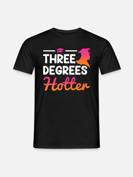 Drei Abschlüsse Bachelor Master Doktor Abschluss - Männer T-Shirt - Schwarz