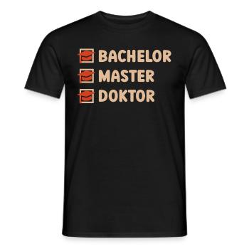 Licence Master Doctorat - T-shirt homme - noir - Devant - AI Model Male 178 light (178cm)