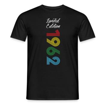 Édition limitée 1962 - T-shirt homme - noir - Devant - AI Model Male 178 light (178cm)