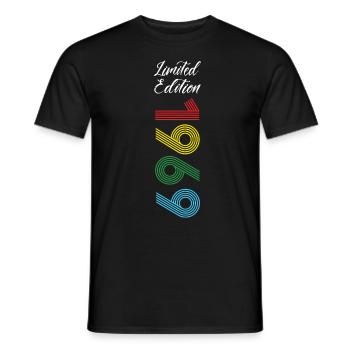 Édition limitée 1969 - T-shirt homme - noir - Devant - AI Model Male 178 light (178cm)