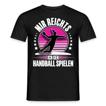 Handball Handballerin Frauen Handball - Männer T-Shirt - Schwarz - Vorne - AI Model Male 178 light (178cm)