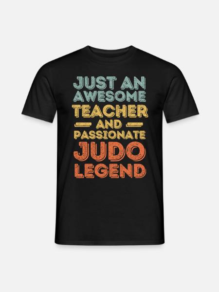 Teacher Judo retro - Men's T-Shirt - black