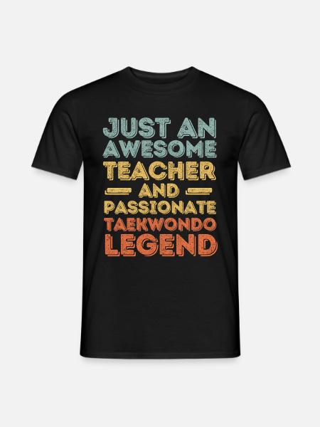 Teacher Taekwondo retro - Men's T-Shirt - black