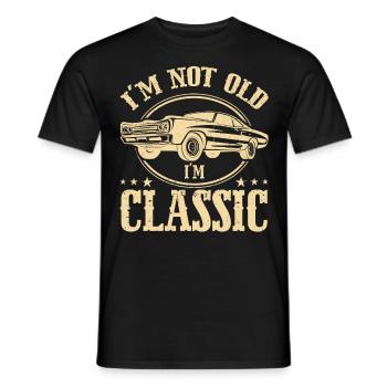 Im Not Old Im Classic - Männer T-Shirt - Schwarz - Vorne - AI Model Male 178 light (178cm)