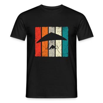 Hangglider Glider Hang Glider Dragon - Men's T-Shirt - black - Front - AI Model Male 178 light (178cm)