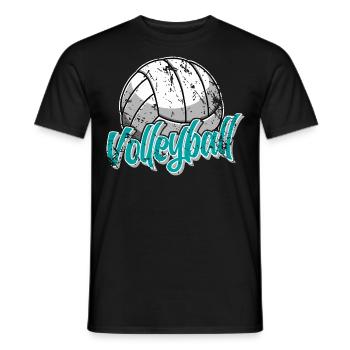 Volley-ball - T-shirt homme - noir - Devant - AI Model Male 178 light (178cm)
