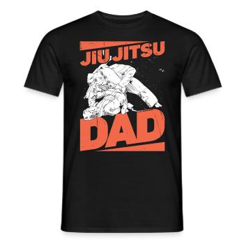 Jiu Jitsu Papa Jujutsu Arts Martiaux Kampfkunst MMA - T-shirt homme - noir - Devant - AI Model Male 178 light (178cm)