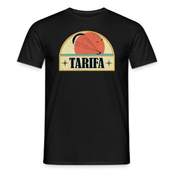 Kitesurfing Tarifa - Männer T-Shirt - Schwarz - Vorne - AI Model Male 178 light (178cm)