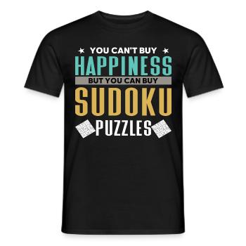 Sudoku Puzzle Sudoku Grid Sudoku lösen Sodoku - Männer T-Shirt - Schwarz - Vorne - AI Model Male 178 light (178cm)