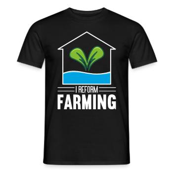 Hydroponics Indoor Gardening Horticulture - Men's T-Shirt - black - Front - AI Model Male 178 light (178cm)