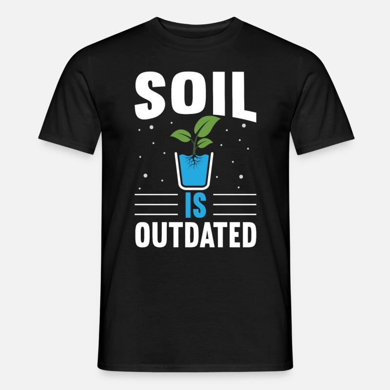 Hydroponik Indoor-Gartenbau - Männer T-Shirt - Schwarz