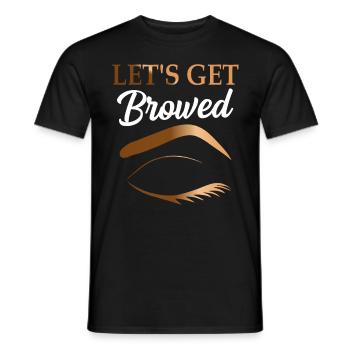 Kosmetologie Kosmetikerin Make Up Brow Collection - Männer T-Shirt - Schwarz - Vorne - AI Model Male 178 light (178cm)