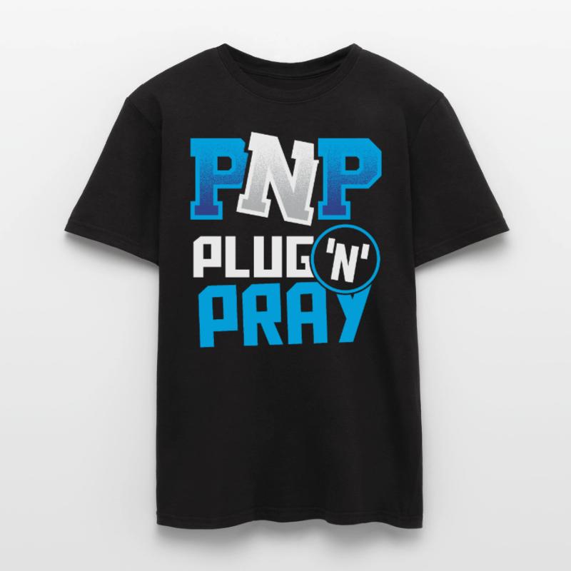 PnP = Plug'n'Pray Programming Programmer Coding Männer T-Shirt