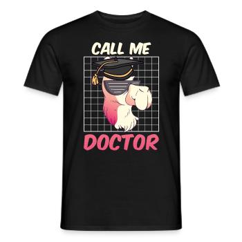 Nenn mich Doktor Ich habe einen Doktortitel - Männer T-Shirt - Schwarz - Vorne - AI Model Male 178 light (178cm)