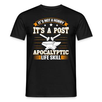 Its Not A Hobby Funny Saying Anvil Blacksmith - Men's T-Shirt - black - Front - AI Model Male 178 light (178cm)