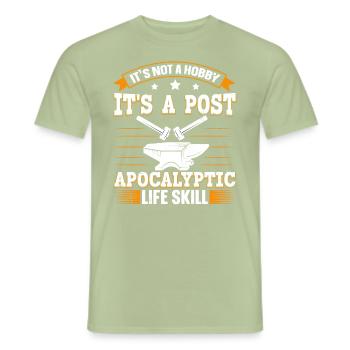 Its Not A Hobby Funny Saying Anvil Blacksmith - Men's T-Shirt - sage - Front - AI Model Male 178 light (178cm)