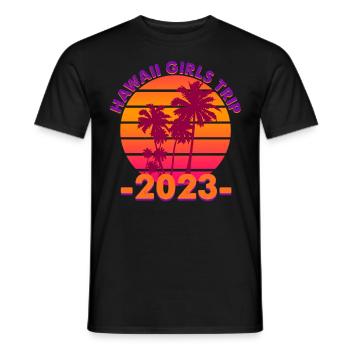 Hawai Girls Trip 2023 Hawaii - Men's T-Shirt - black - Front - AI Model Male 178 light (178cm)