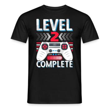 2ème anniversaire de mariage Cadeau Homme Femme Mari Femme - T-shirt homme - noir - Devant - AI Model Male 178 light (178cm)