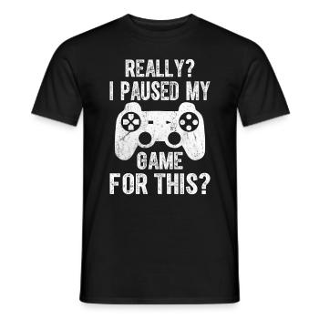 Gaming Online Konsole Controller Gamer Lebensstil - Männer T-Shirt - Schwarz - Vorne - AI Model Male 178 light (178cm)
